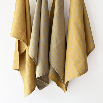 Kitchen Towels -4 Pc Set- Nugget Gold