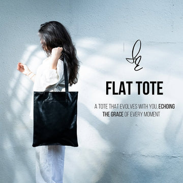 Leather Flat tote