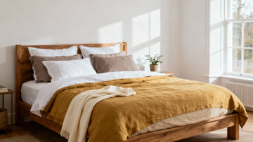 Ultimate bedding styling guide 2026 featuring luxury Belgian linen duvet covers, pillow covers, and flat sheets in modern bedroom retreat