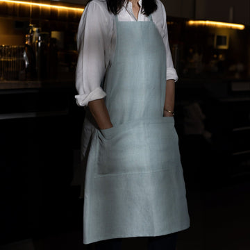 Apron - Blue surf - Curved style