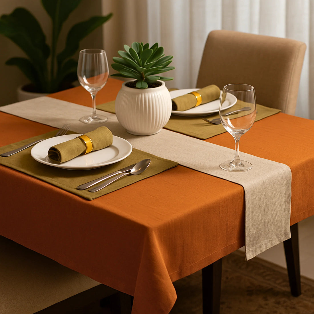Diwali Dining Bundle Rectangle – Autumn Glow