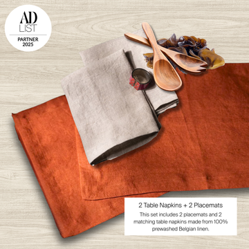 2 Linen Table Napkins & 2 Placemats