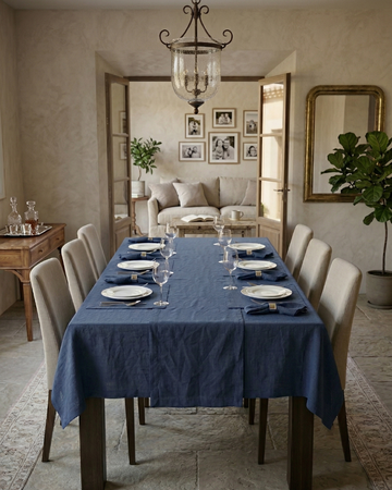 Mediterranean Celebration Table – 6 Seater – Indigo