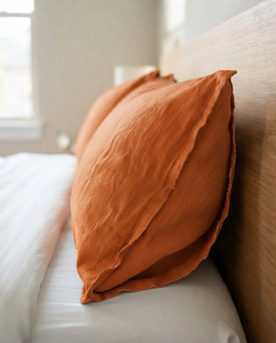 Rust Linen Flatsheet Set