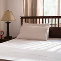 White Linen Flat sheet with Pillows