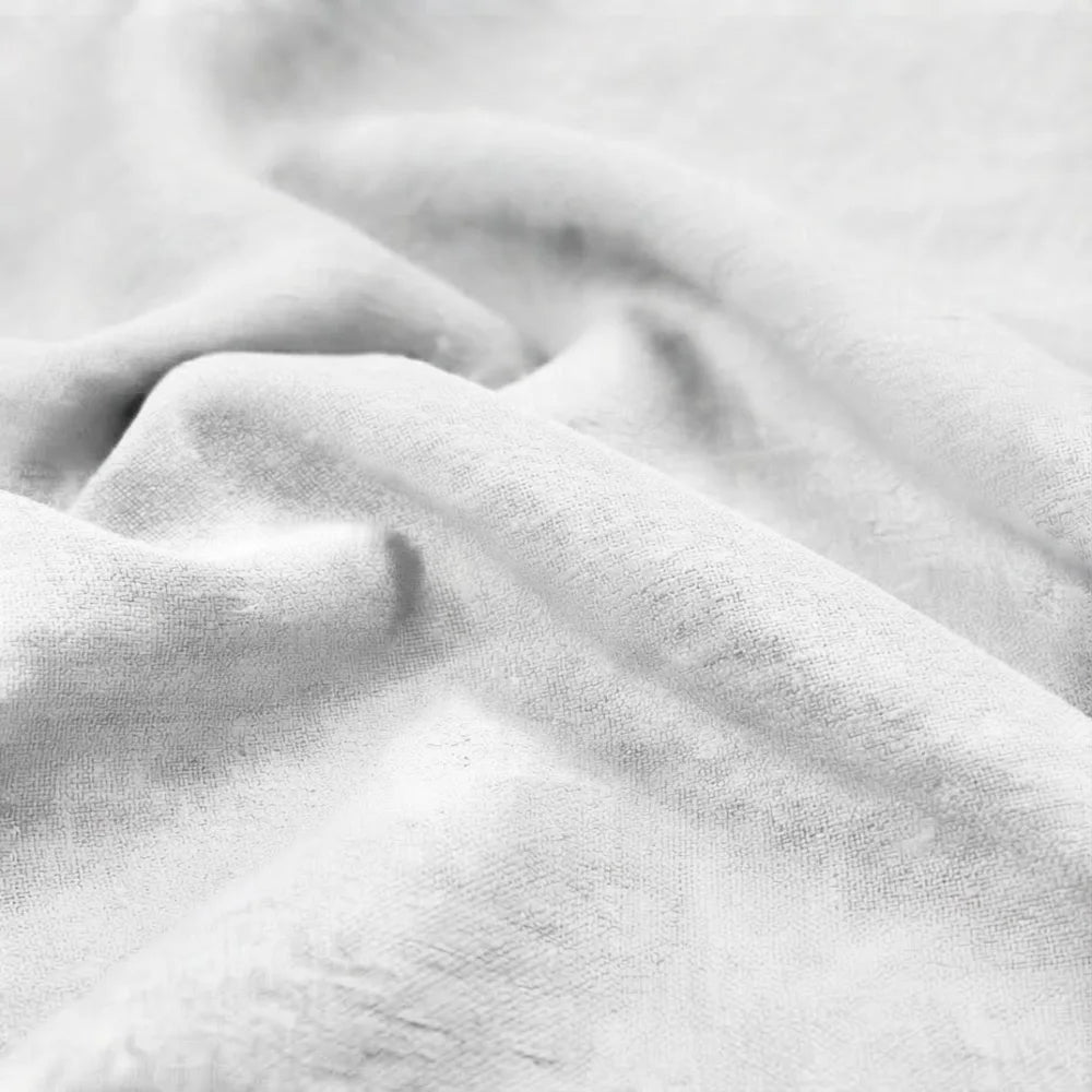White Linen Flat sheet with Pillows