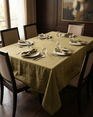 Everyday Mediterranean Table – 6 Seater – Green Moss
