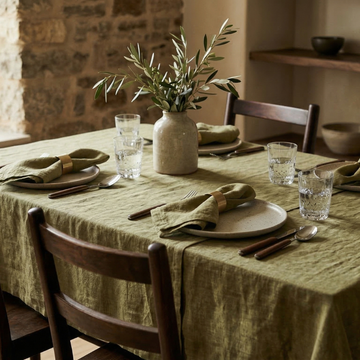 Everyday Mediterranean Table – 4 Seater – Green Moss