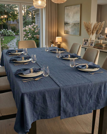 Mediterranean Hosting Table – 6 Seater – Indigo