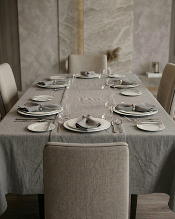 Mediterranean Hosting Table – 6 Seater – Pewter