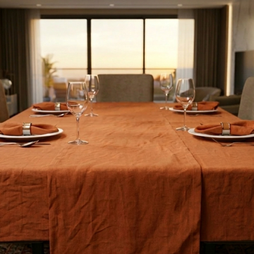 Mediterranean Hosting Table – 4 Seater – Rust