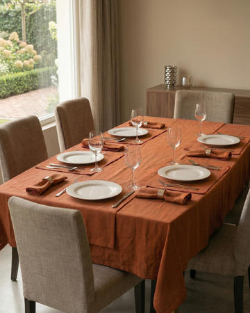 Mediterranean Celebration Table – 6 Seater – Rust